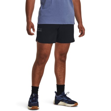 Under Armour Project Rock Unstoppable Μαύρο - Ανδρικό Σορτς Προπόνησης