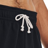 Ανδρική Βερμούδα Μαύρη - Under Armour Rival Terry 6"  Εικόνα 1
