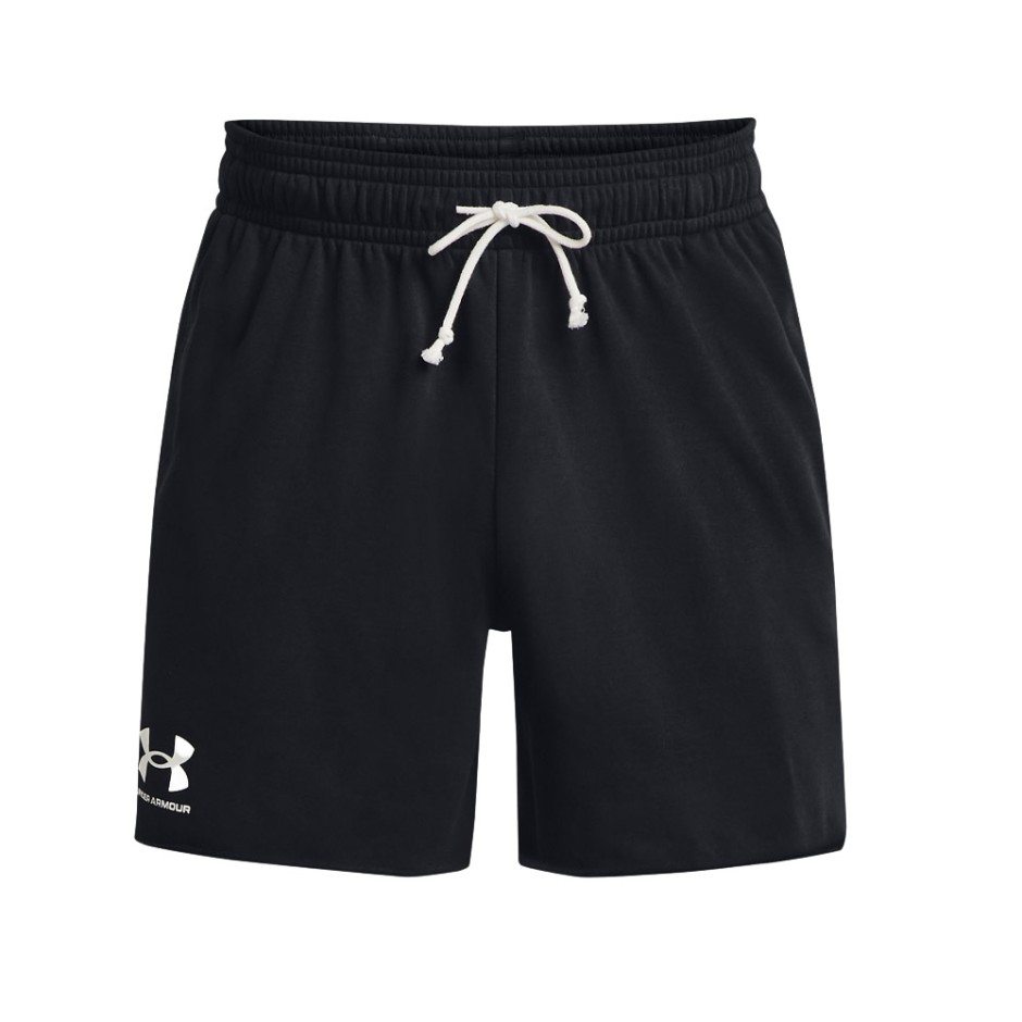 Ανδρική Βερμούδα Μαύρη - Under Armour Rival Terry 6" 