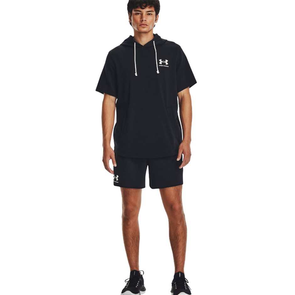 Ανδρική Βερμούδα Μαύρη - Under Armour Rival Terry 6" 