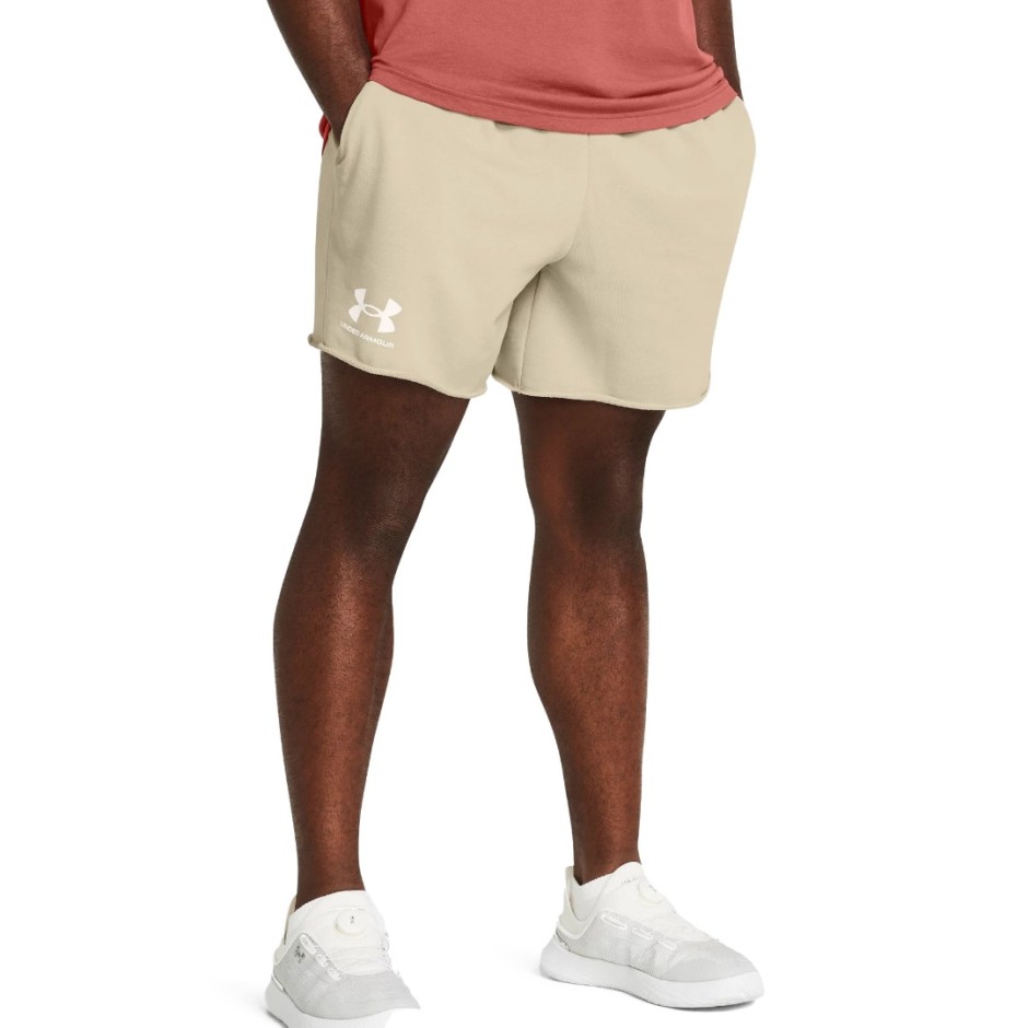 UNDER ARMOUR RIVAL TERRY 6IN SHORT 1382427-289 Κhaki
