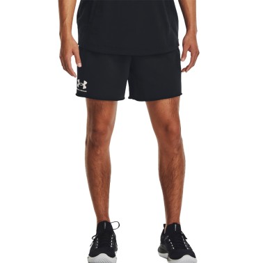 Ανδρική Βερμούδα Μαύρη - Under Armour Rival Terry 6" 