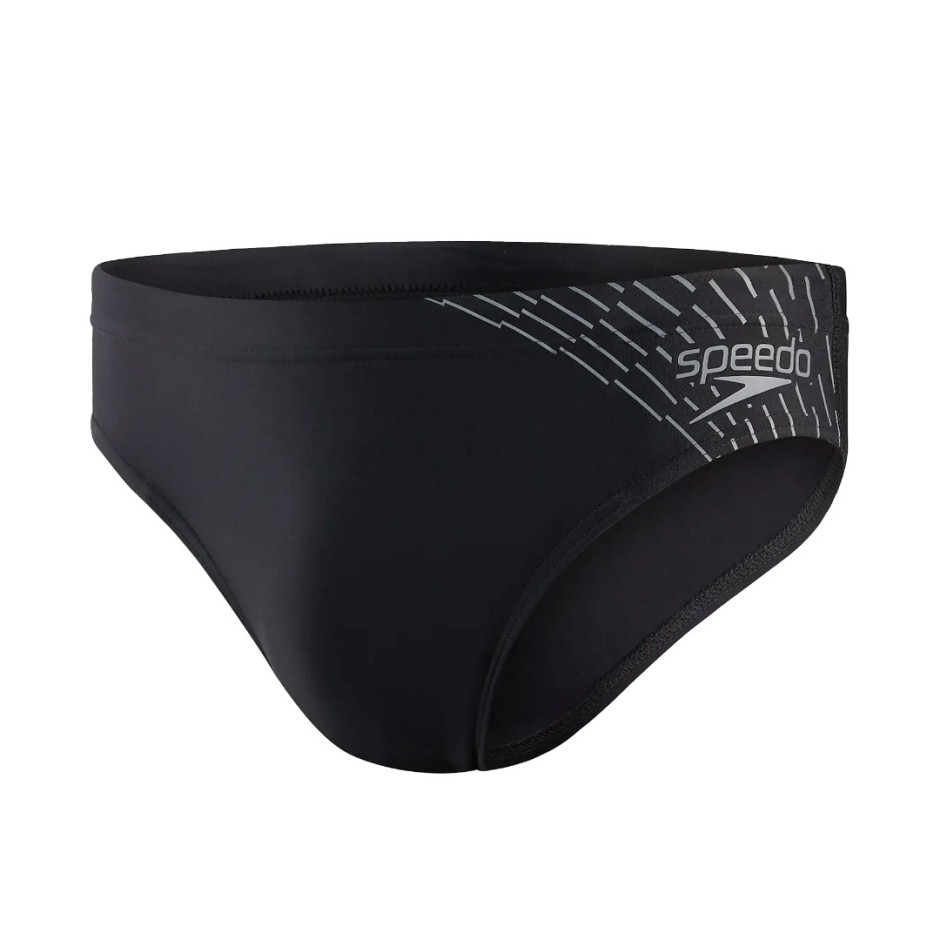 Speedo Medley Logo Μαύρο - Ανδρικό Μαγιό Σλιπ
