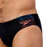 Ανδρικό Μαγιό Σλιπ Μαύρο - Speedo Medley Logo 7cm Εικόνα 2