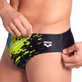 ARENA MEN'S FUNNY SPOT SWIM BRIEFS 007205-550 Black Image 1