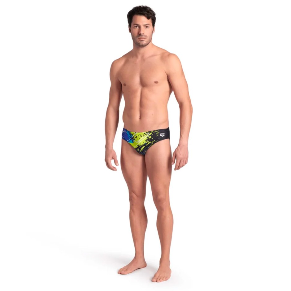 Ανδρικό Μαγιό Σλιπ Μαύρο - Arena Funny Spot Swim Brief