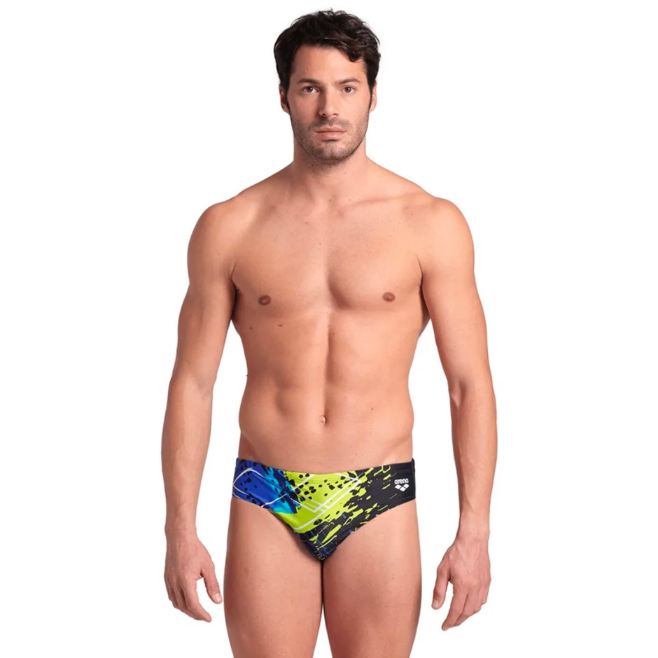 ARENA MEN'S FUNNY SPOT SWIM BRIEFS 007205-550 Black