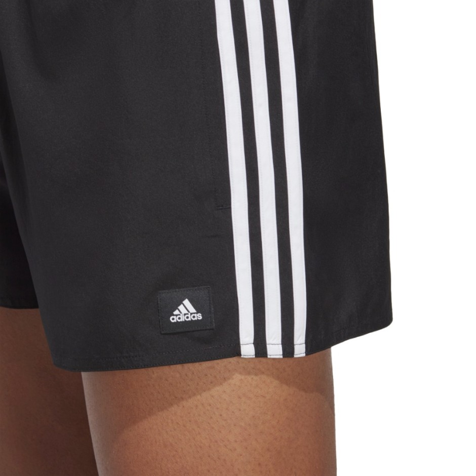 adidas Performance 3-Stripes CLX Μαύρο - Ανδρικό Μαγιό Σορτς