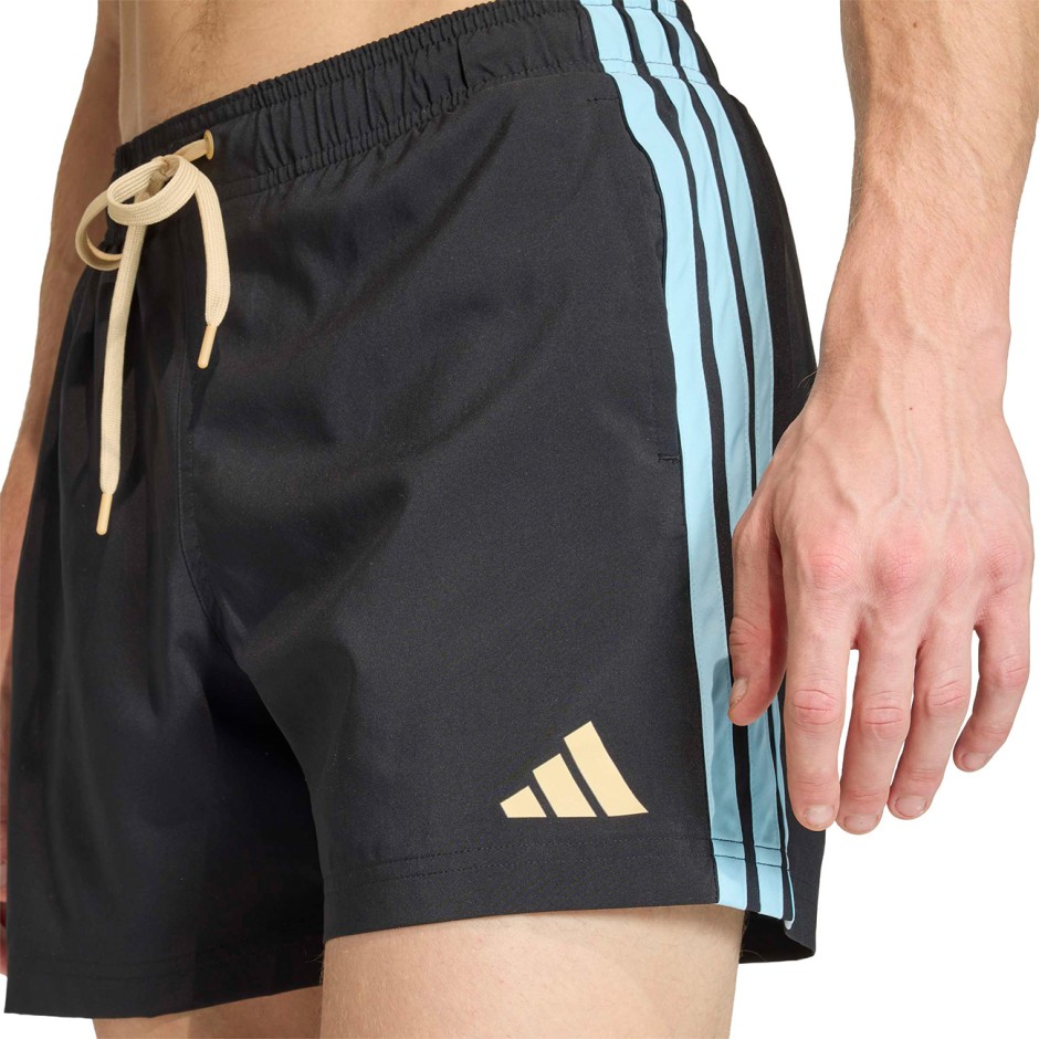 Ανδρικό Μαγιό Βερμούδα Μαύρο - adidas Performance 3-Stripes 5-Inch