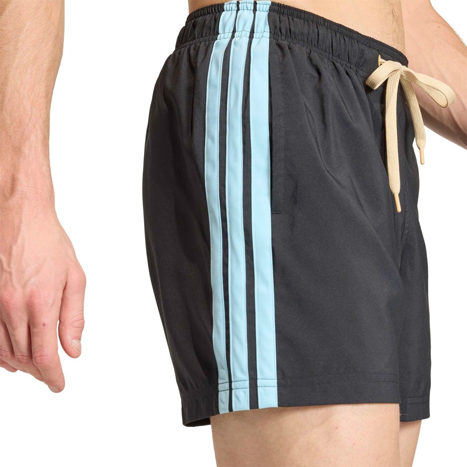 Ανδρικό Μαγιό Βερμούδα Μαύρο - adidas Performance 3-Stripes 5-Inch