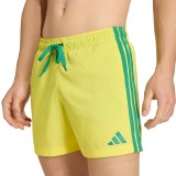 Ανδρικό Μαγιό Βερμούδα Κίτρινο - adidas Performance 3-Stripes 5-Inch Εικόνα 1