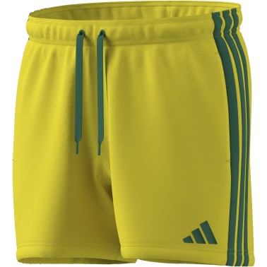 Men's Swim Shorts Yellow - adidas Performance 3-Stripes 5-Inch