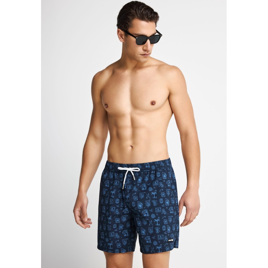 FUNKY BUDDHA  FBM013-007-16-NAVY Μπλέ