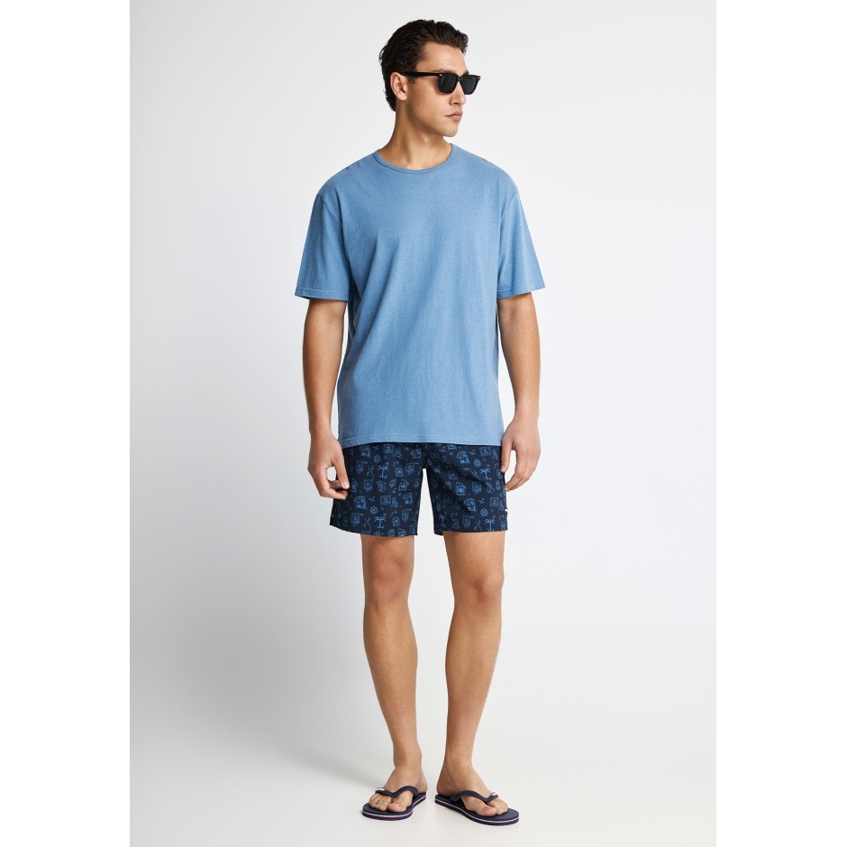 FUNKY BUDDHA  FBM013-007-16-NAVY Μπλέ