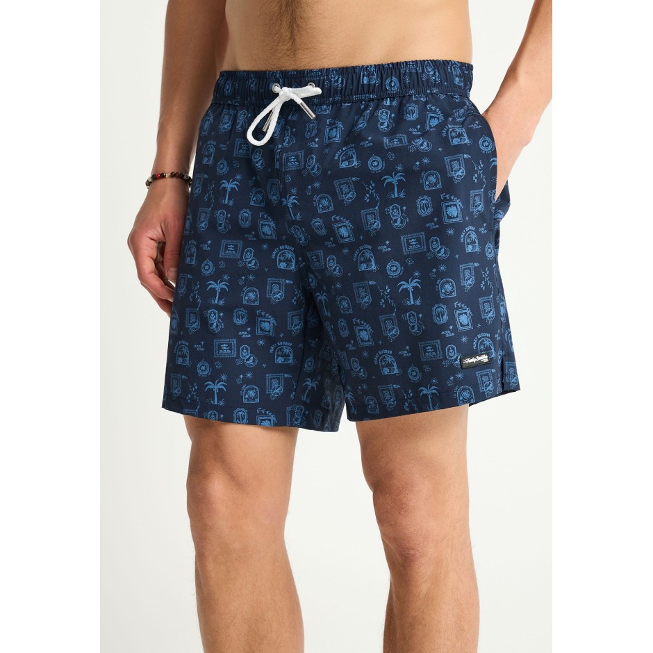 FUNKY BUDDHA  FBM013-007-16-NAVY Μπλέ
