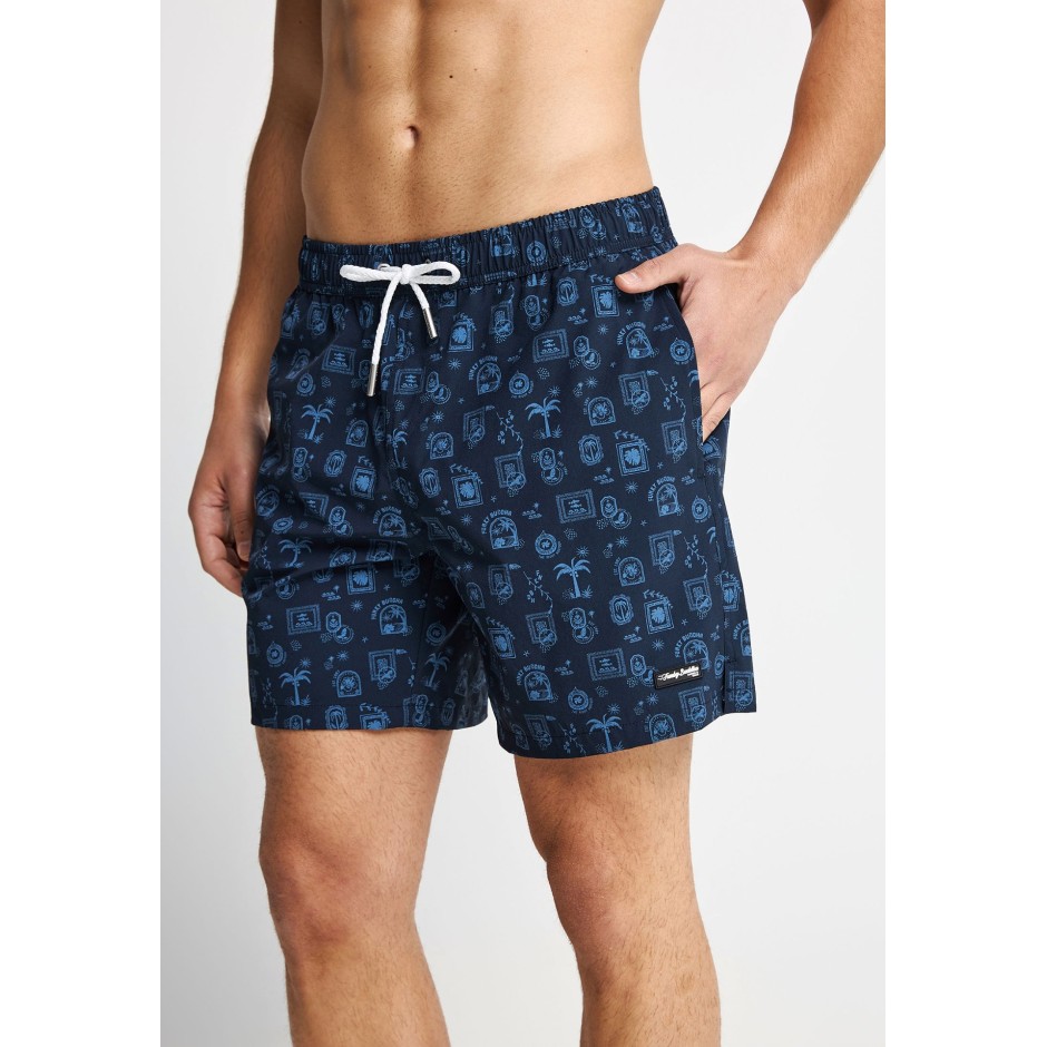 FUNKY BUDDHA  FBM013-007-16-NAVY Μπλέ
