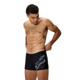 Men's Swim Shorts Black - Speedo Medley Logo Aquashort Image 1