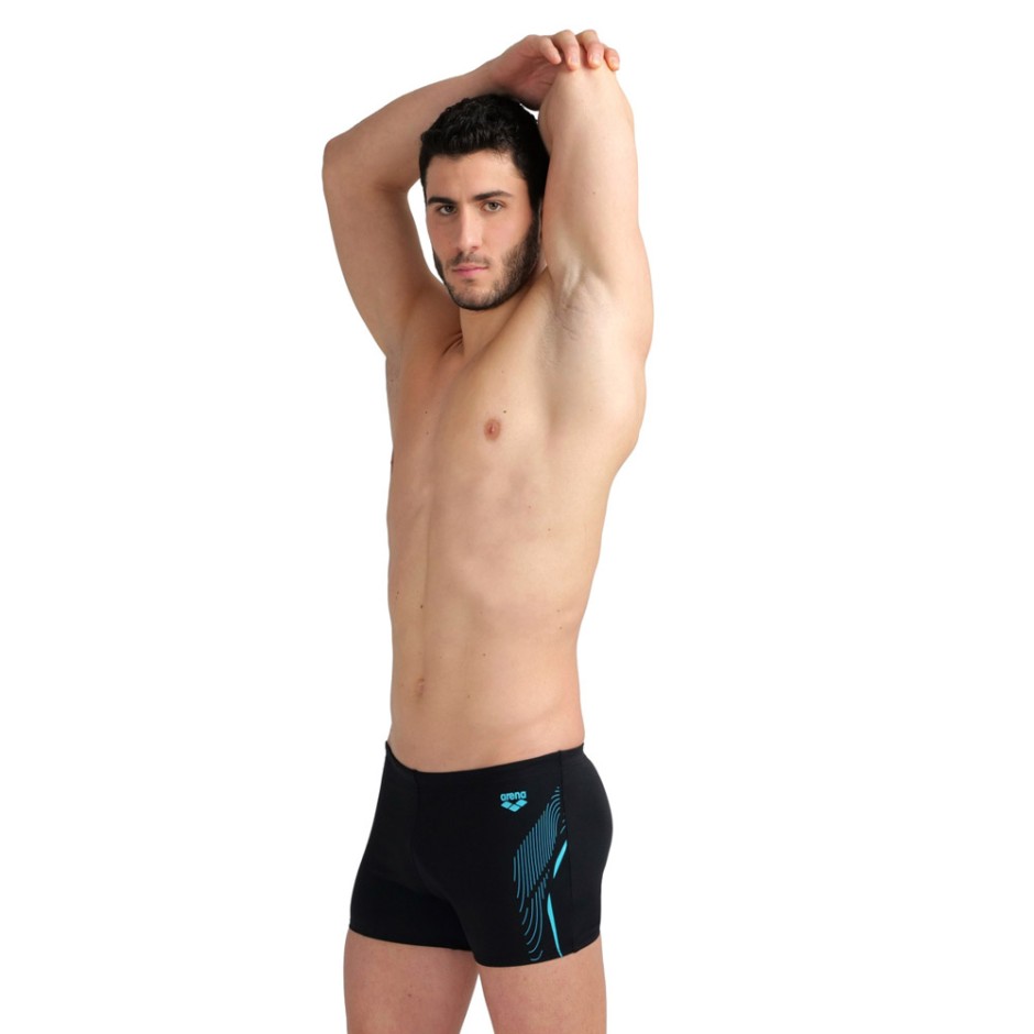 ARENA MEN'S SWIM SHORT GRAPHIC 005535-580 Black