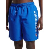 SUPERDRY CD CODE APPLQUE 19INCH SWIM SHORT M3010187A-OM3 Royal Blue Image 