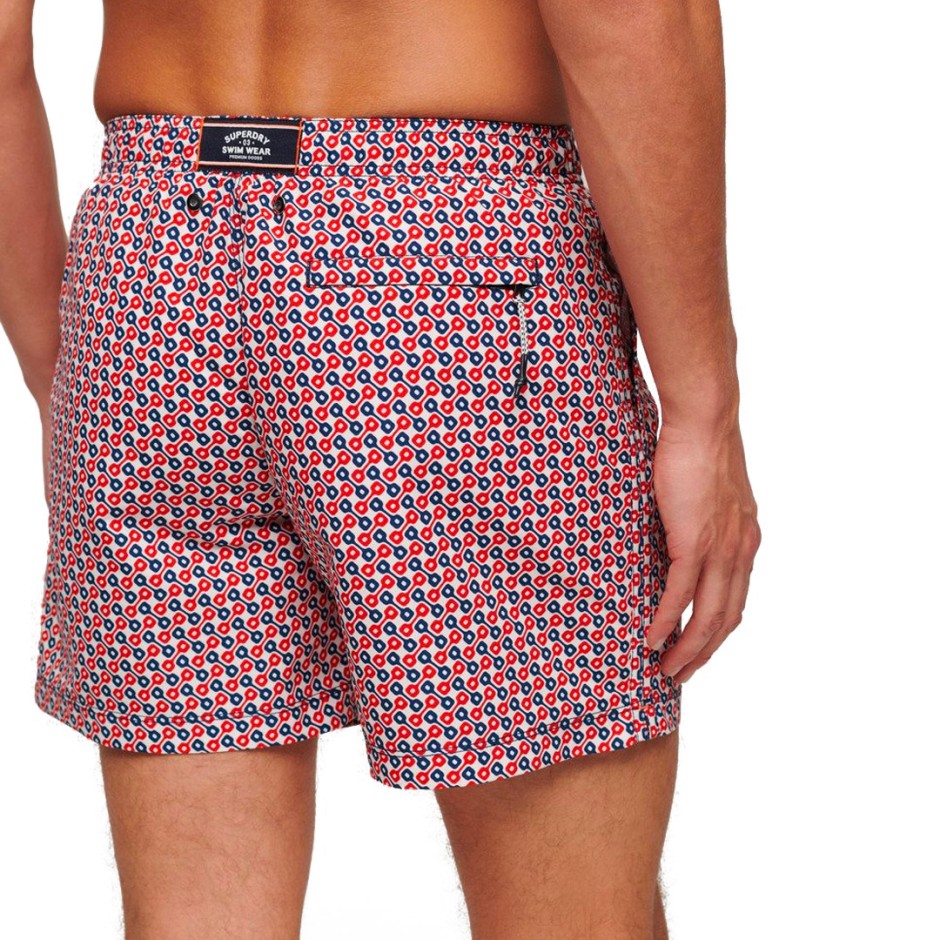 Ανδρικό Μαγιό Βερμούδα Πολύχρωμο - Superdry Stud Printed 15"