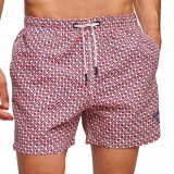 Ανδρικό Μαγιό Βερμούδα Πολύχρωμο - Superdry Stud Printed 15" Εικόνα 