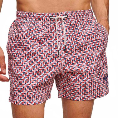 SUPERDRY D3 STUD PRINTED 15" SWIM SHORT M3010231A-2CK Colorful