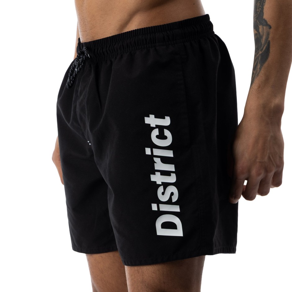Ανδρικό Μαγιό Βερμούδα Μαύρο - District75
