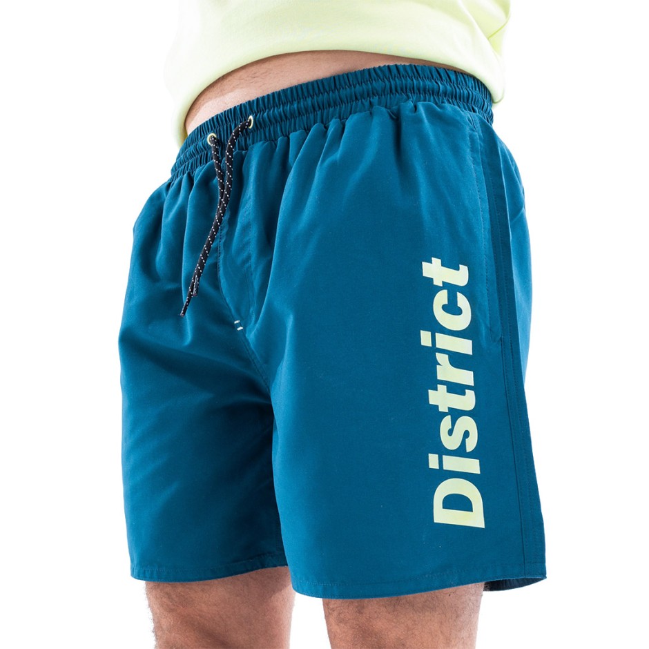 Ανδρικό Μαγιό Βερμούδα Μπλε - District75