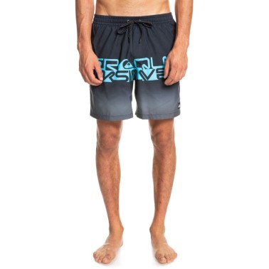 QUIKSILVER WORDBLOCK VOLLEY 17 EQYJV03859-KVJ6 Μαύρο