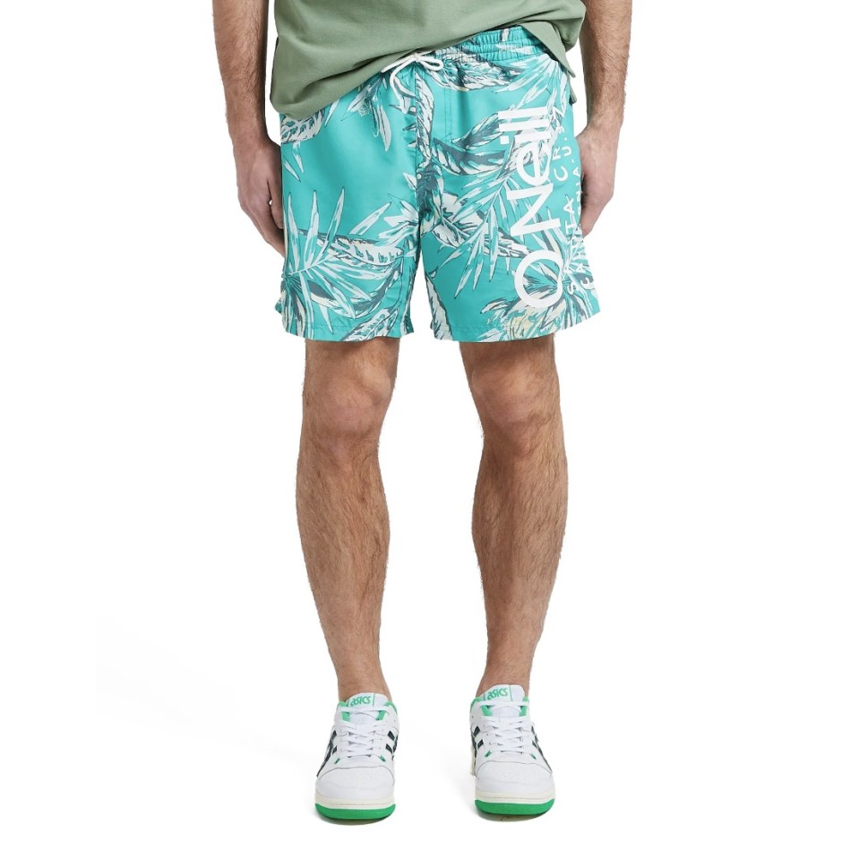 O'NEILL CALI FLORAL 16'' SWIM SHORTS 2800070-36031 Turquoise