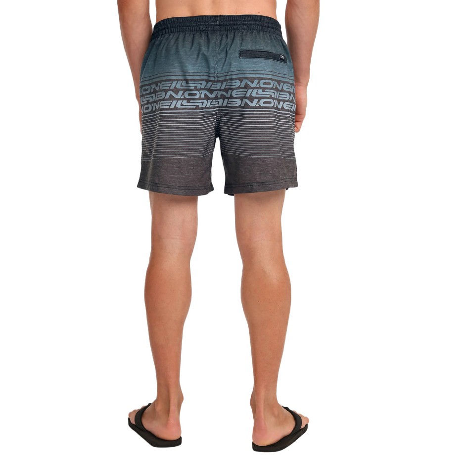 Men's Swim Shorts Colorful - O'Neill Logo Stripe 16"