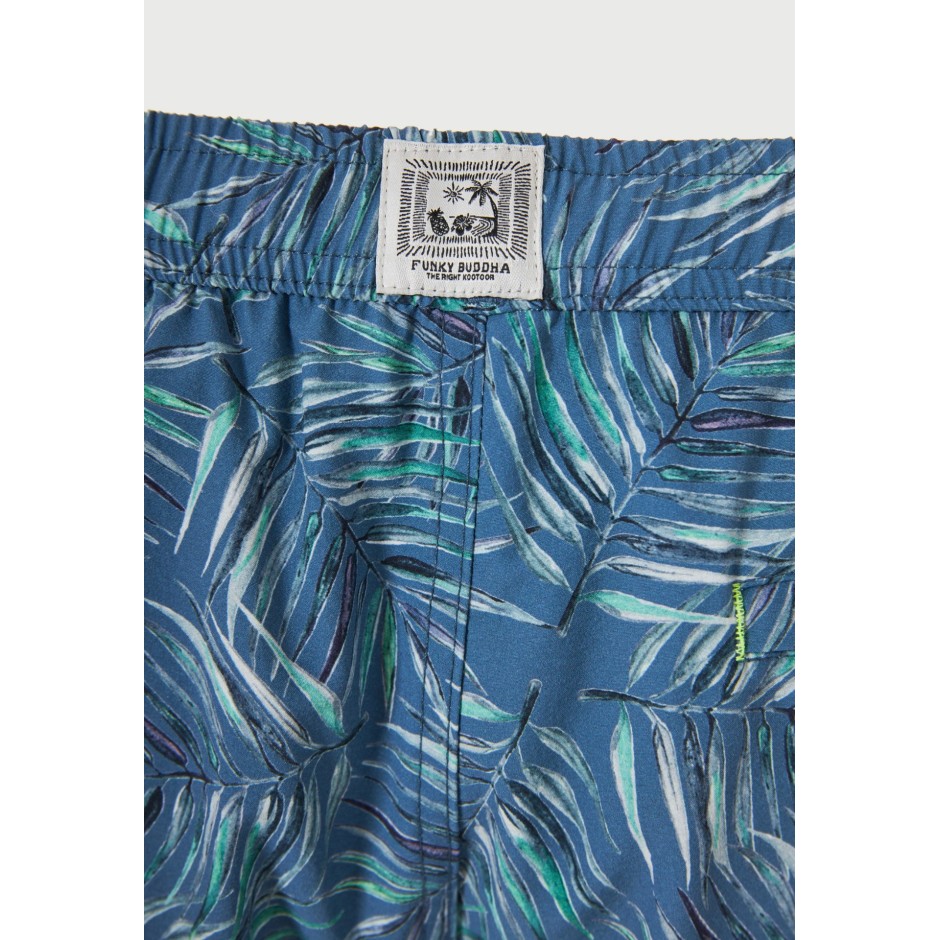 Men's Swim Shorts Blue - Funky Buddha