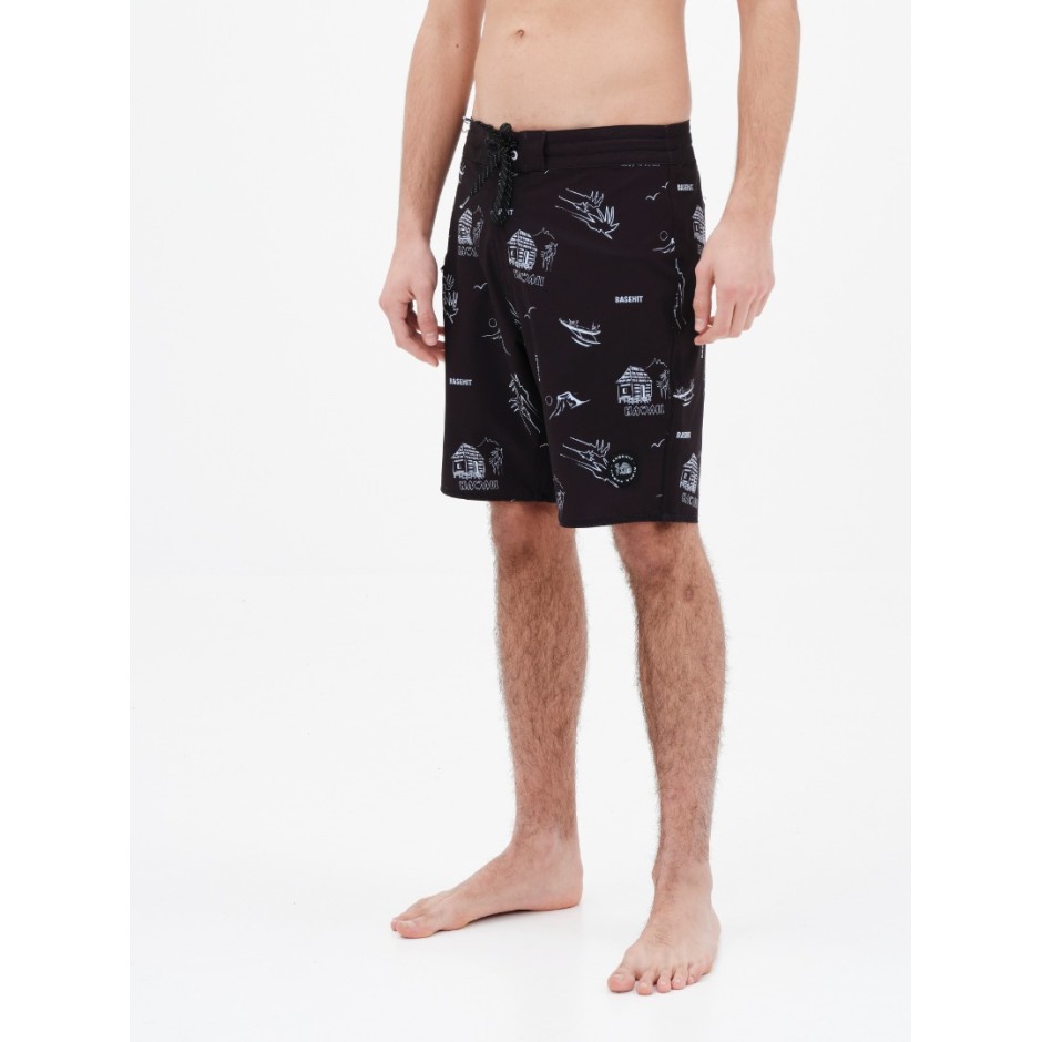 BASEHIT 221.BM524.24CR-PR286 BLACK Μαύρο