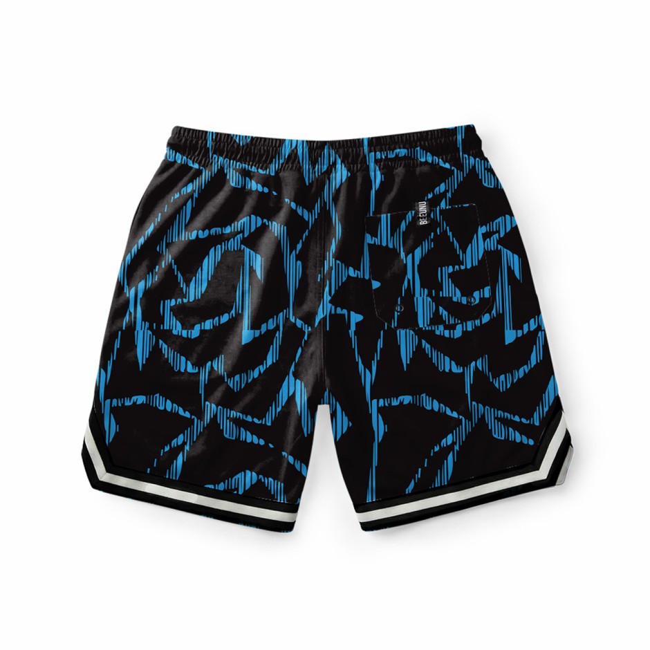 Men's Board Shorts Blue - Bee Unusual 'Kanggu' 