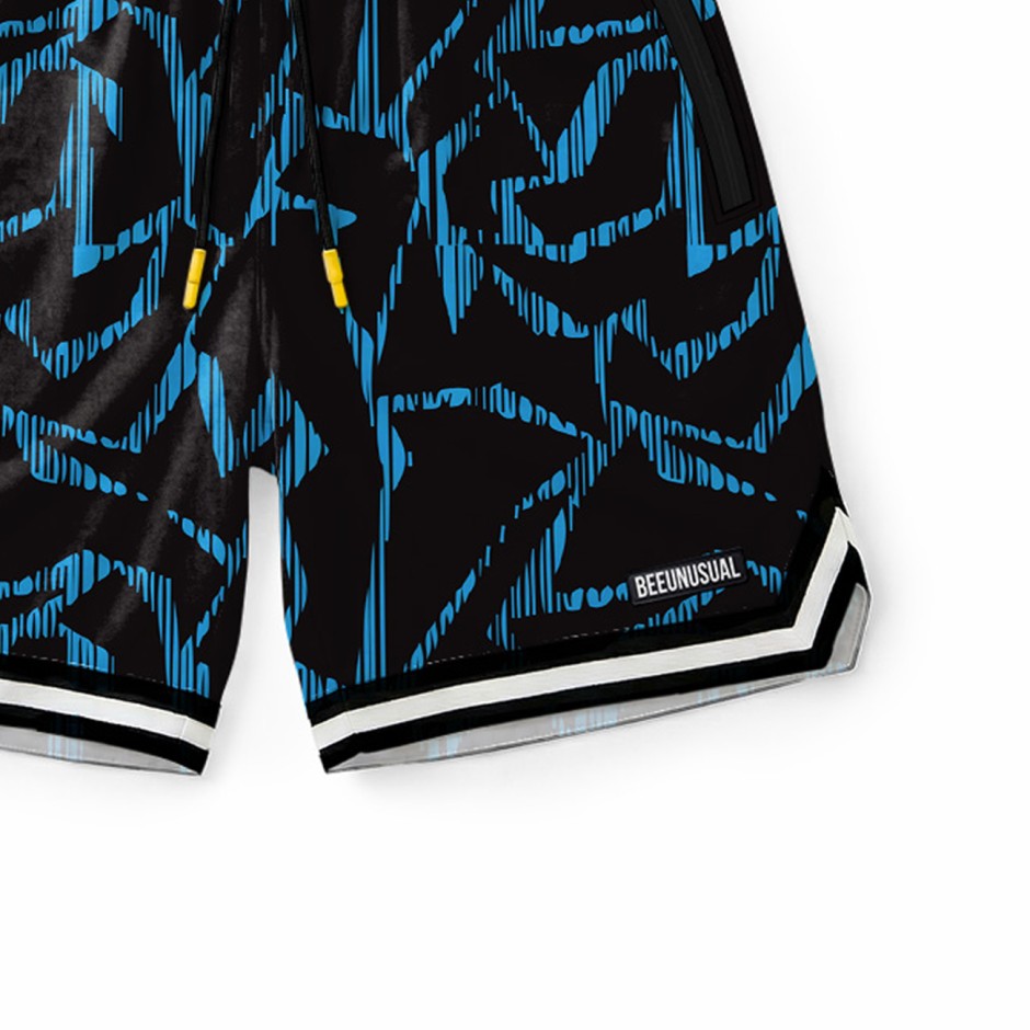Men's Board Shorts Blue - Bee Unusual 'Kanggu' 