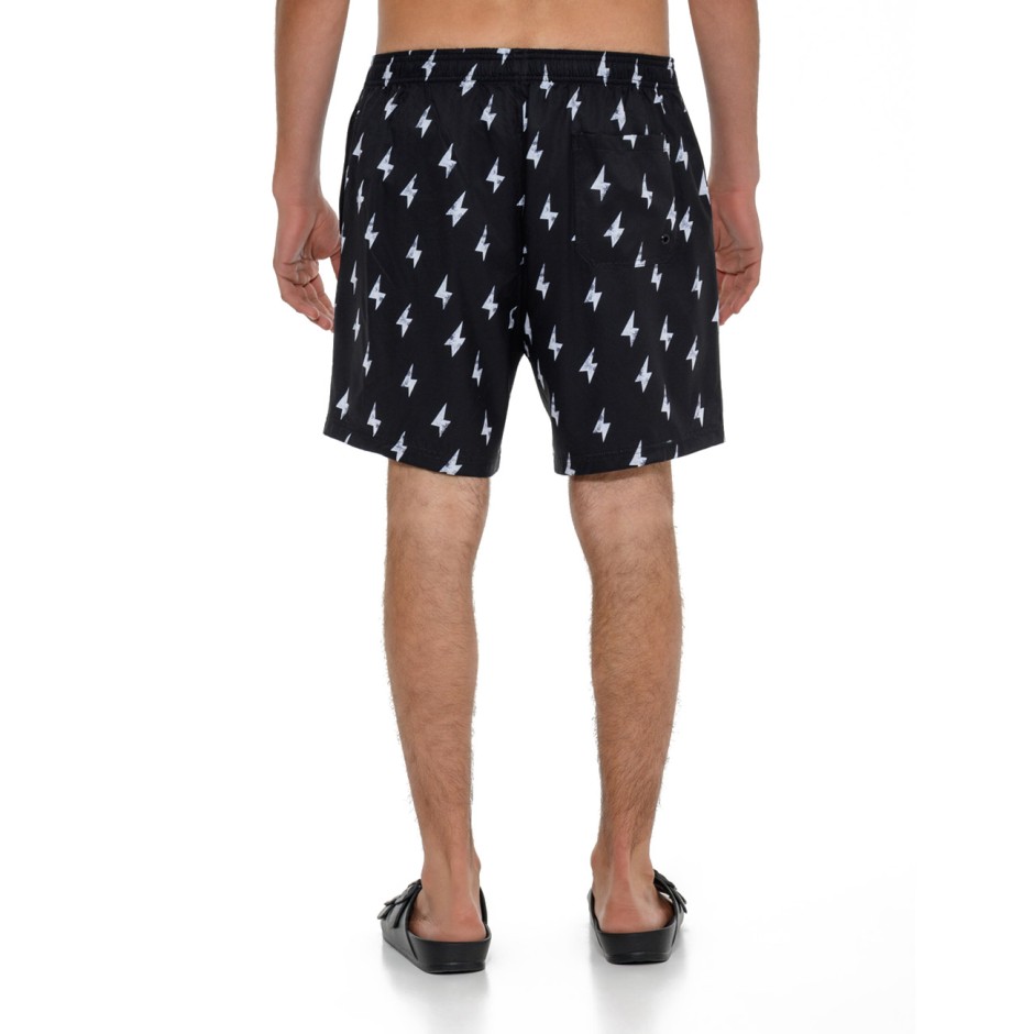 Ανδρικό Μαγιό Βερμούδα Μαύρο - Bodytalk
