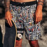 Ανδρικό Μαγιό Βερμούδα Πολύχρωμο - Hurley Phantom Eco 25th S1 Block Party 18" Εικόνα 3