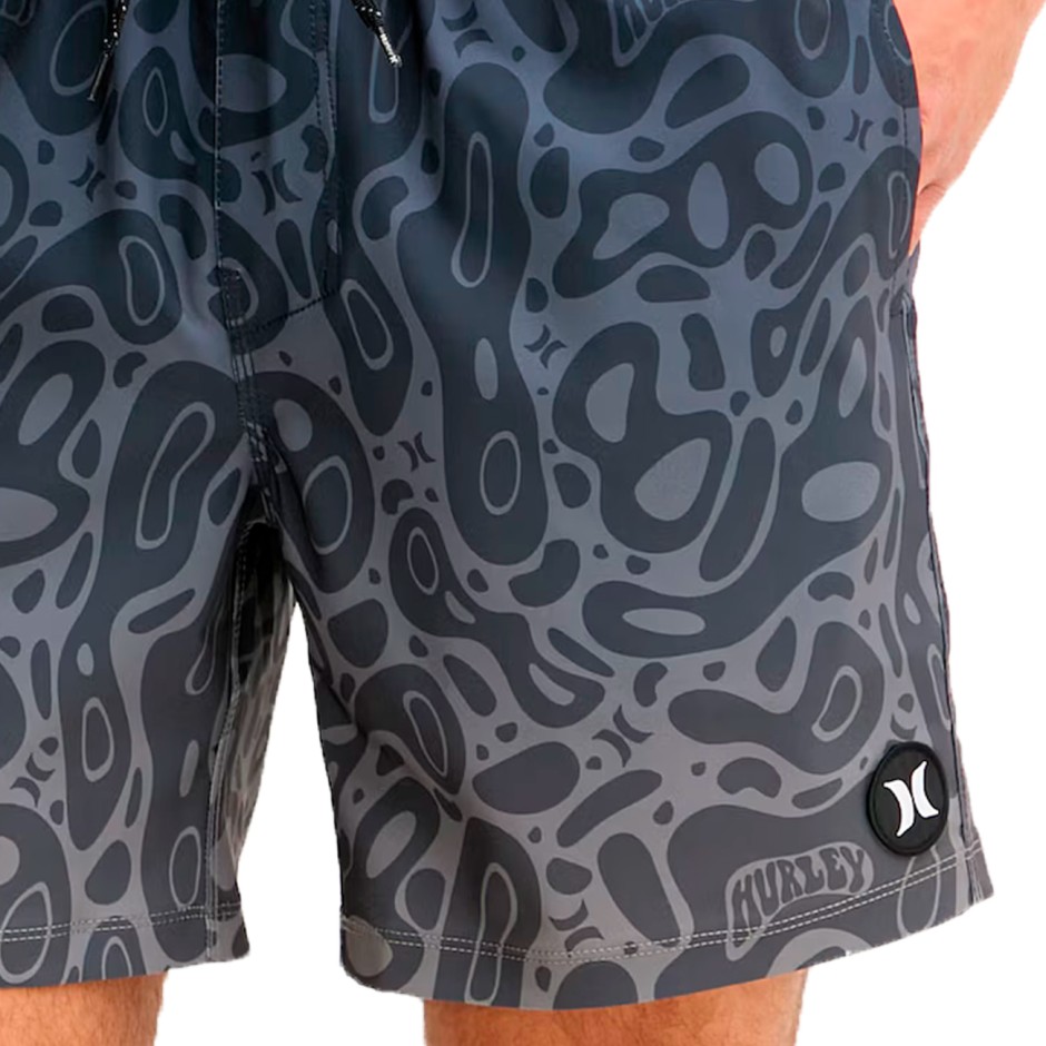 Ανδρικό Μαγιό Βερμούδα Ανθρακί - Hurley Volley Flex Print