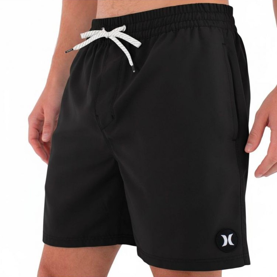 Ανδρικό Μαγιό Βερμούδα Μαύρο - Hurley Volley Icon Solid 17"