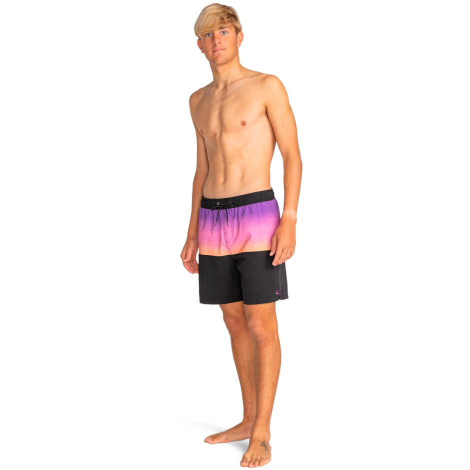 Ανδρικό Μαγιό Βερμούδα Μαύρο - Billabong Fifty50 Layback 17.5"