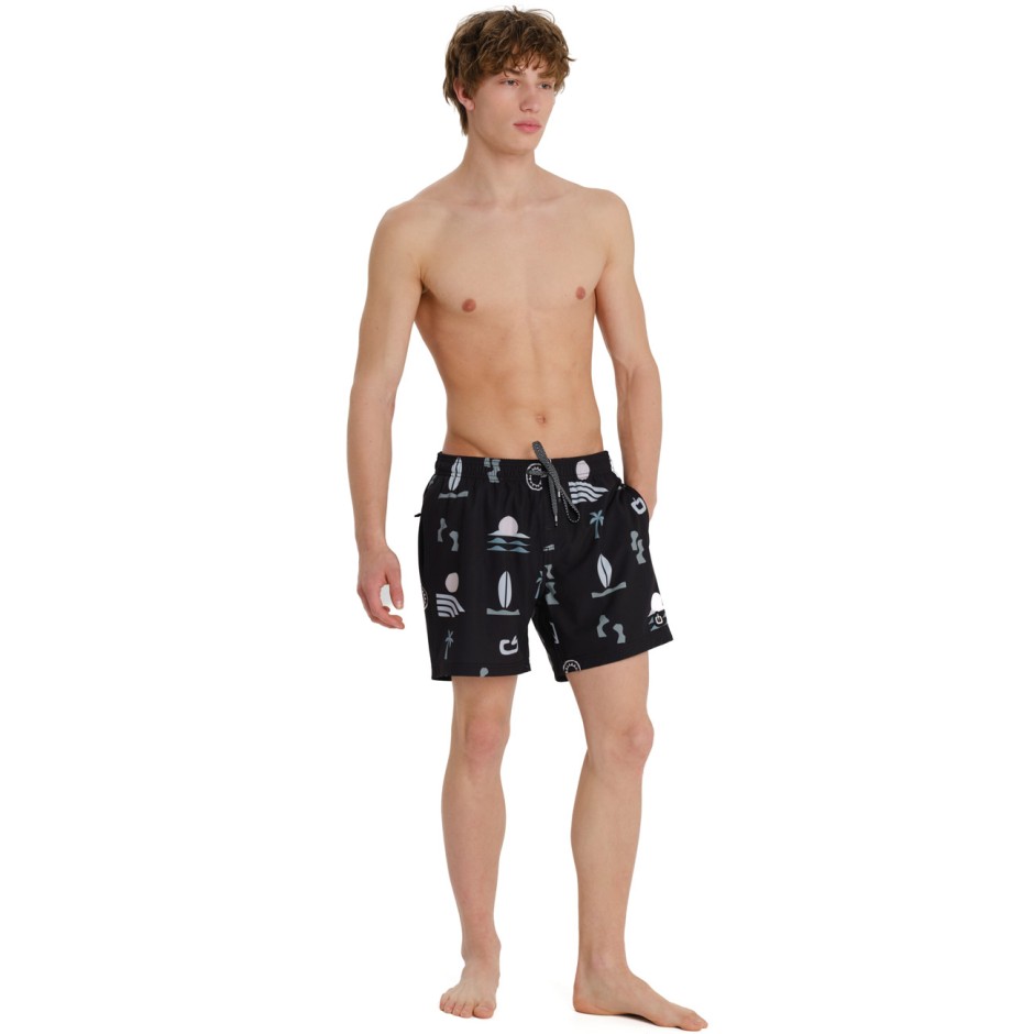 Men's Swim Shorts Black - EMERSON