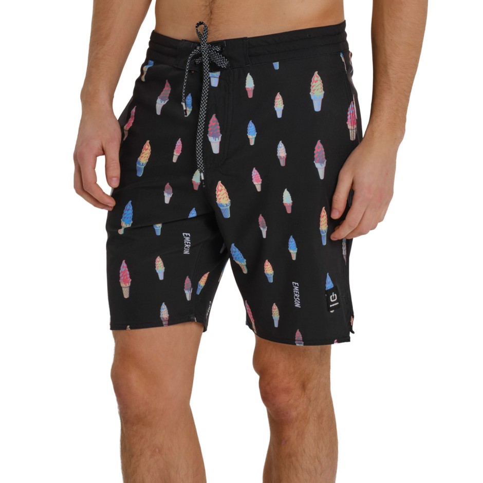 Men's Swim Shorts Black - EMERSON 