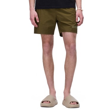 Men's Swim Shorts Olive - Napapijri Box Logo