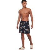 Men's Swim Shorts Black - Body Action Image 3