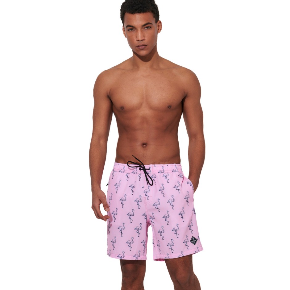 Men's Swim Shorts Pink - Body Action