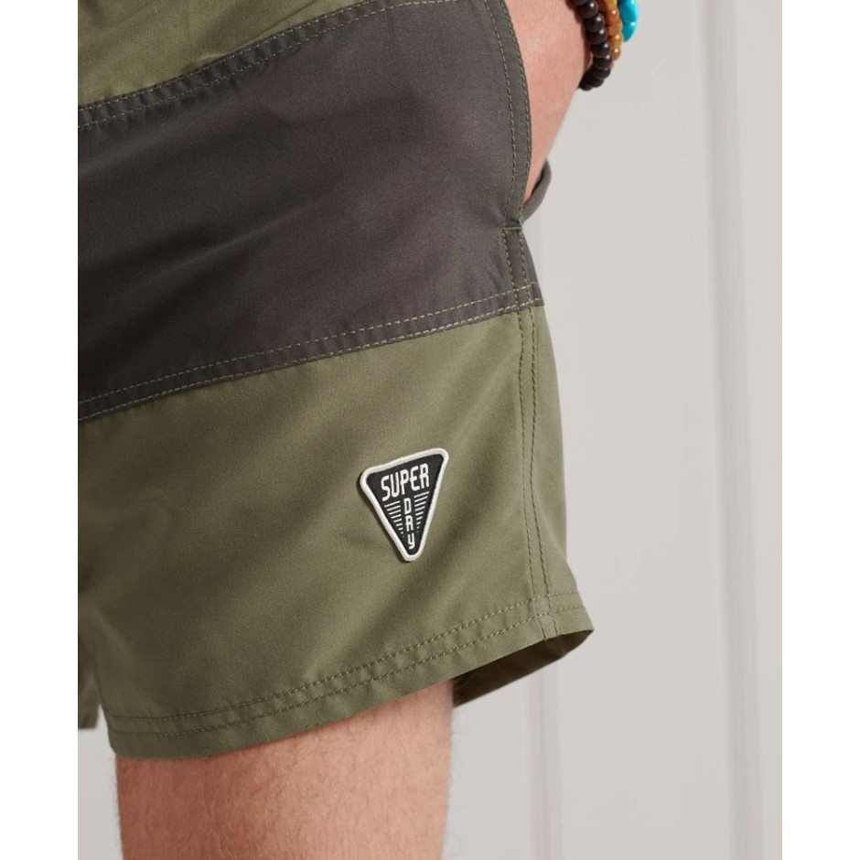 SUPERDRY SURF RETRO BOARDSHORT M3010103A-6SY Χακί
