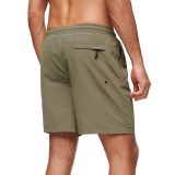 SUPERDRY D2 SDCD PREMIUM EMB 17" SWIM SHORT M3010227A-1KH Khaki Image 0