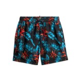 Ανδρικό Μαγιό Βερμούδα Μπλε - Superdry Hawaiian Print 17" Εικόνα 4