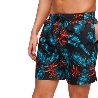 SUPERDRY D3 OVIN HAWAIIAN PRINT 17" SWIM SHORT M3010232A-2BU Blue
