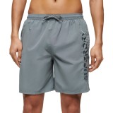SUPERDRY D2 SDCD PREMIUM EMB 17" SWIM SHORT M3010227A-2CE Blue Image 